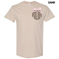 Pocket Size - Pink Bow Cheetah Monogram Gildan Short Sleeve T-Shirt 'NLB' Hoodie, Sweatshirt | ZylaModa.com
