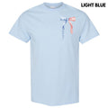 Pocket Size -Stars & Stripes Bow Gildan Short Sleeve T-Shirt 'NLB' Hoodie, Sweatshirt | ZylaModa.com