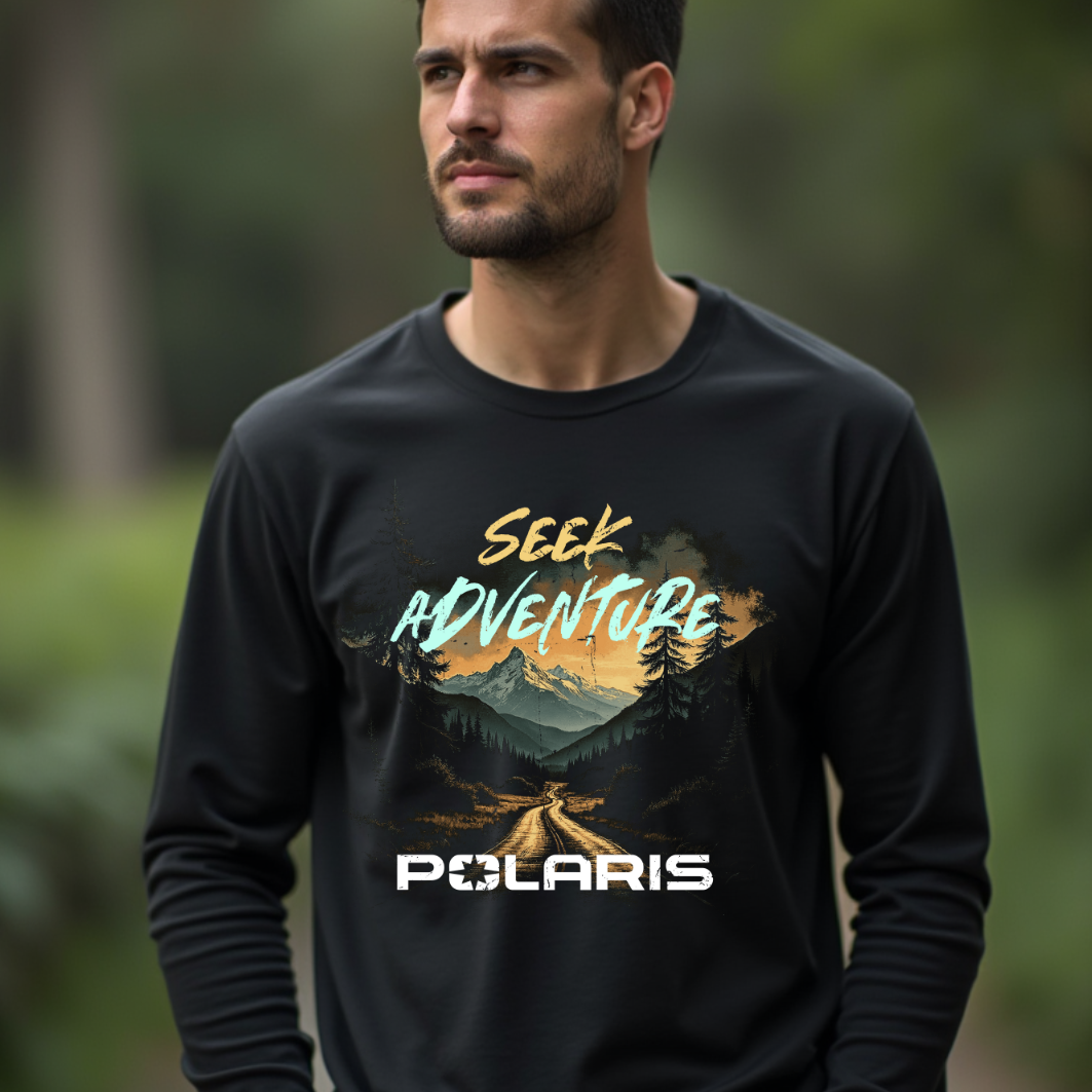 Polaris Adventure Long Sleeve Tee Ã¢â‚¬â€œ Off-Road Gear Hoodie, Sweatshirt | ZylaModa.com (Image 3)