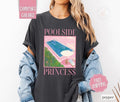 Poolside Princess Shirt Comfort Colors, Summer Tshirt, Women's Tee Hoodie, Sweatshirt | ZylaModa.com