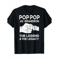 Pop Pop And Grandson The Legend And The Legacy Matching T-Shirt Made in USA Hoodie, Sweatshirt | ZylaModa.com