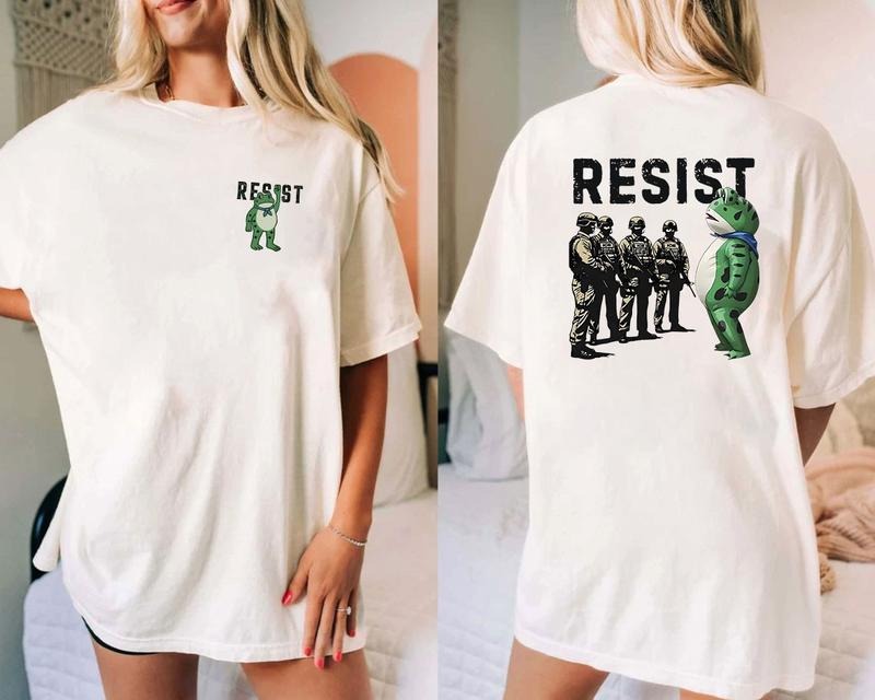 Portland Frog Resist 2 Side Shirt, Resist Frog 2 Side Shirt, Sweatshirt, Hoodie | ZylaModa.com
