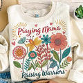 Praying Mama Raising Warriors Shirt, Boho Floral Mama Shirt, Retro Mama Shirt, Wildflower Mama Shirt, Mothers Day Shirt,...