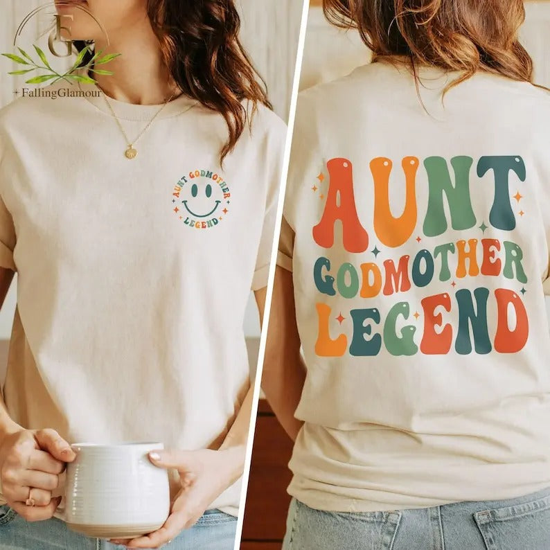 Premium  Aunt Godmother Legend Sweatshirt, Aunt Shirt, Godmother Shirt, Godmother Gift for Baptism, Godmother...