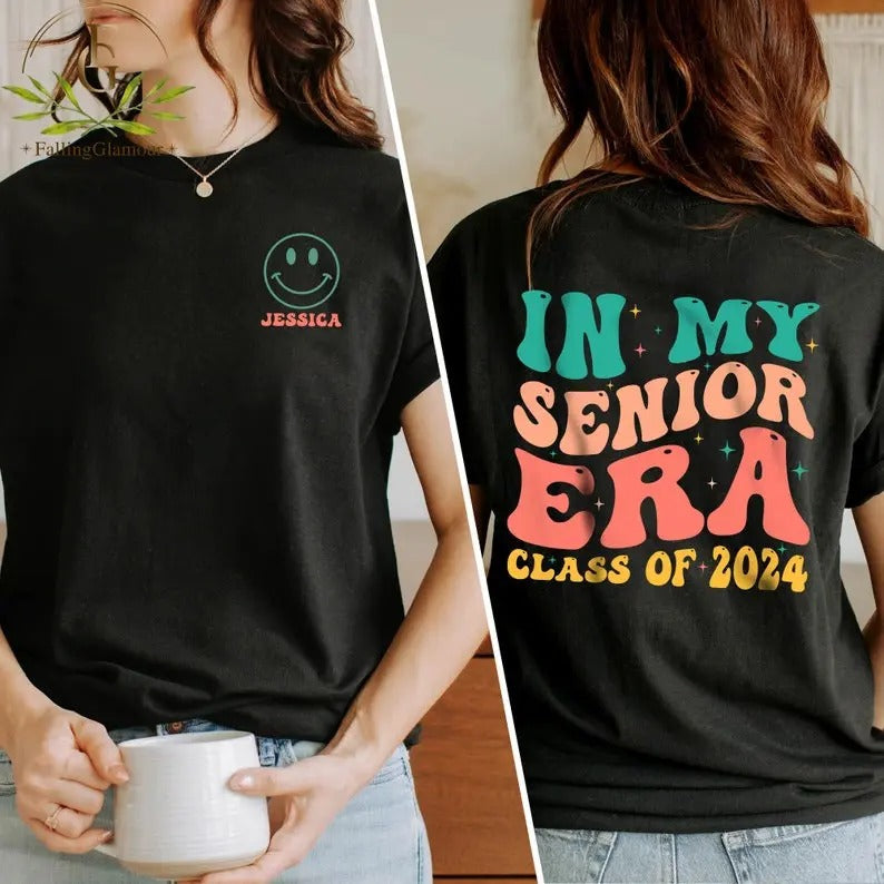 Premium  In My Senior Era Shirt, Senior 2024 Shirt, Class of 2024 Tee, Graduation 2024 Gift, High School Graduation...