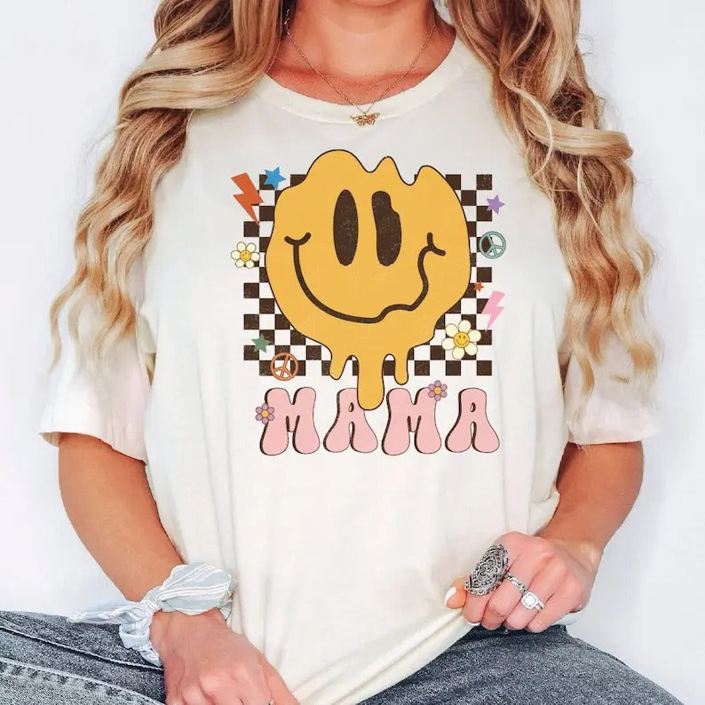 Premium  Mama Shirt, Mothers Day Tshirt, Mama Tshirt For Birthday Gift For Her, Baby Shower Gift, Gift For Mom, Oversized...