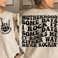 Premium  Motherhood some day I rock it ,retro motherhood,trendy front and back Sweatshirt T-Shirts, Hoodie | ZylaModa.com