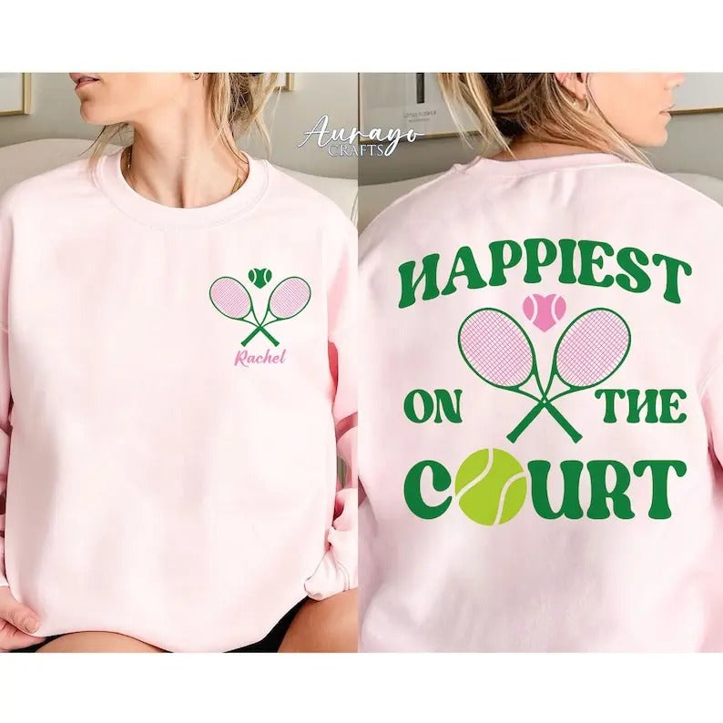 Premium  Personalized Tennis Shirt, Tennis Team Shirt,Tennis Player Gift,Tennis Mom Gift,Gift For Tennis Player,Best...