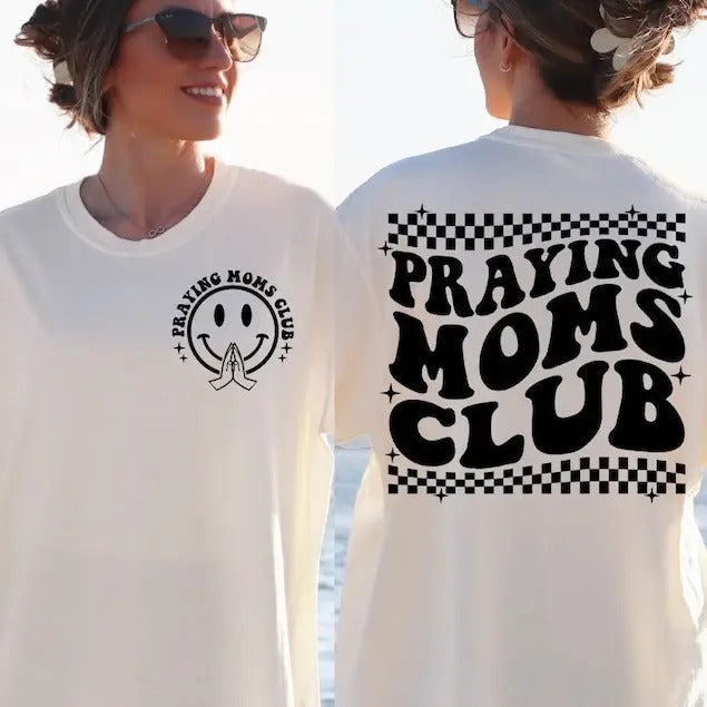 Premium  Praying Moms Club , Mama , catholic Mom , Christian Mom , Religious sweatshirt T-Shirts, Hoodie | ZylaModa.com