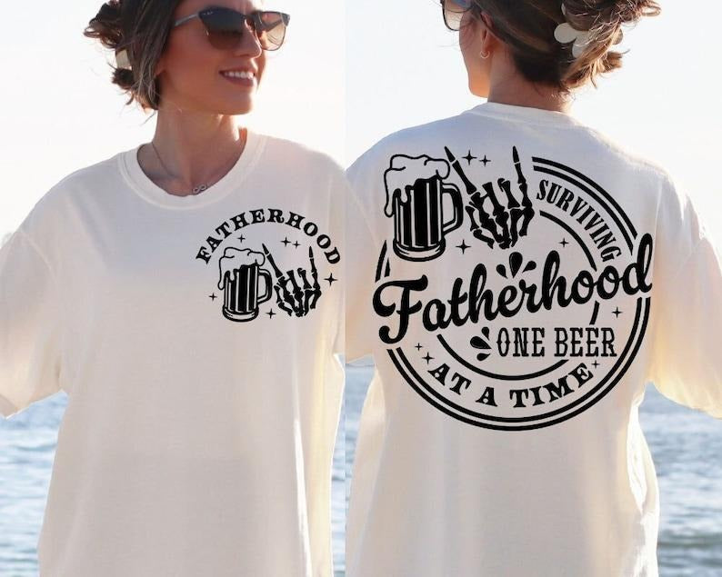Premium  Surviving fatherhood one beer at a time , Father's Day , Funny Dad , Birthday Dad Shirt Hoodie, Sweatshirt