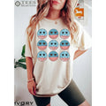 Premium  USA Flag Smiley Face Shirt, 4th of July Shirt, USA Graphic Tee, 4th of July Shirt For Women, Patriotic Womens...