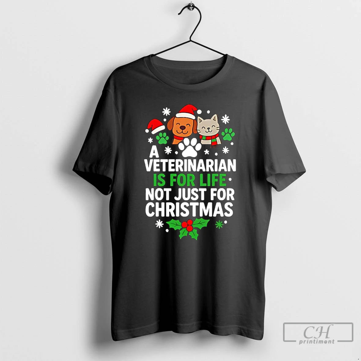 Premium A Veterinarian Is For Life Not Just For Christmas Dog Cat T Shirts Sweater Hoodie, Sweatshirt | ZylaModa.com