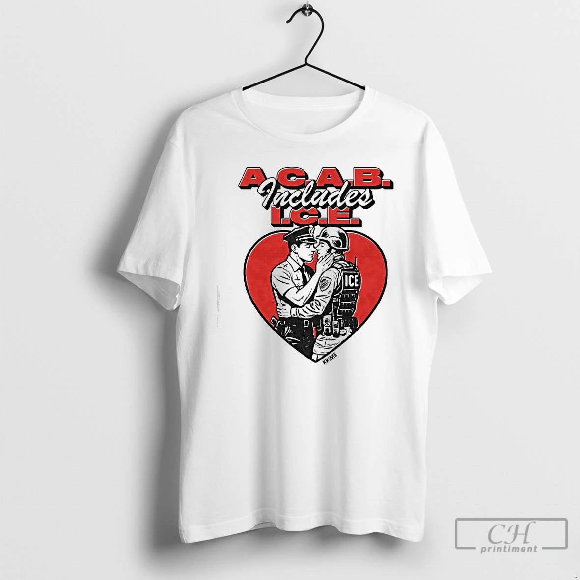 Premium Acab Includes Ice Anti Police Heart Shape T-Shirts, Hoodie, Sweatshirt | ZylaModa.com