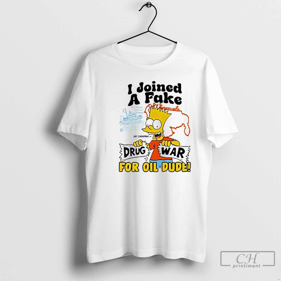 Premium Bart Simpson I Joined A Fake Drug War For Oil Dude T Shirts Sweater Hoodie, Sweatshirt | ZylaModa.com