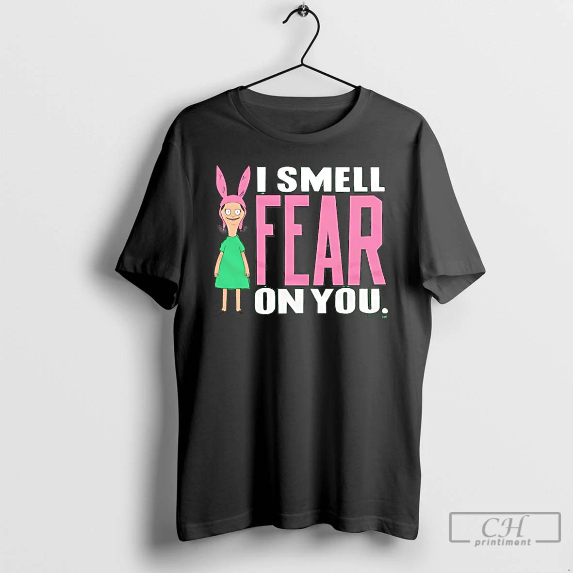 Premium Bobs Burgers Louise I Smell Fear On You Cartoon T-Shirts, Hoodie, Sweatshirt | ZylaModa.com