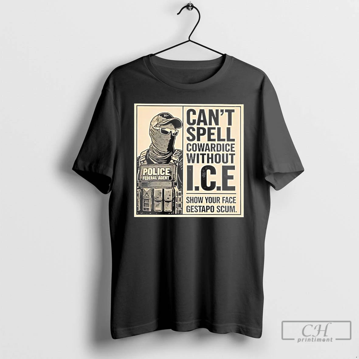Premium Cant Spell Cowardice Without Ice Show Your Face T-Shirts, Hoodie, Sweatshirt | ZylaModa.com