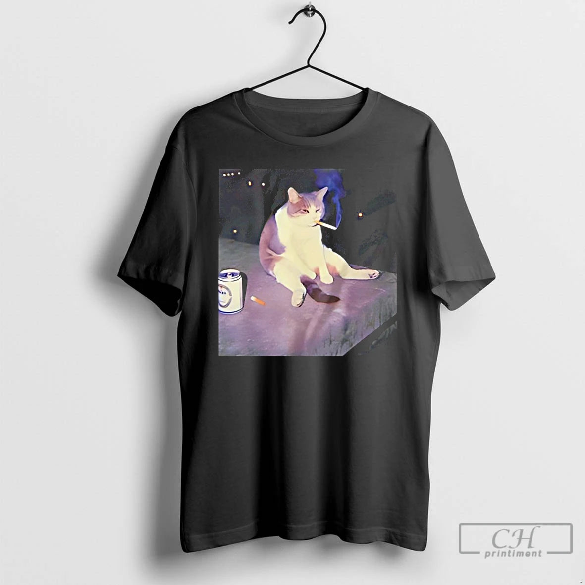 Premium Cat Smoking Cigarette T-Shirts, Hoodie, Sweatshirt | ZylaModa.com