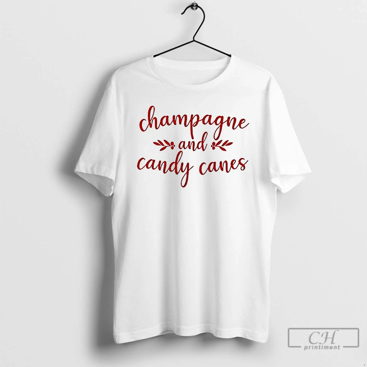 Premium Champagne And Candy Canes Christmas T-Shirts, Hoodie, Sweatshirt | ZylaModa.com