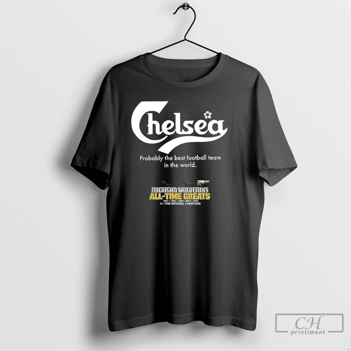 Premium Chelsea Probably The Best Football Team In The World Letter Logo T Shirts Sweater Hoodie, Sweatshirt | ZylaModa.com