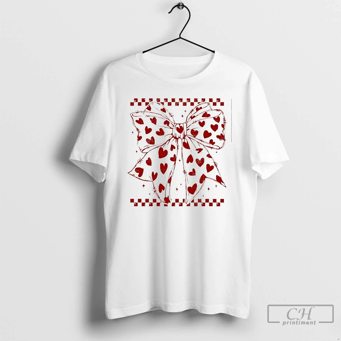 Premium Coquette Bow Heart Valentines Day T-Shirts, Hoodie, Sweatshirt | ZylaModa.com