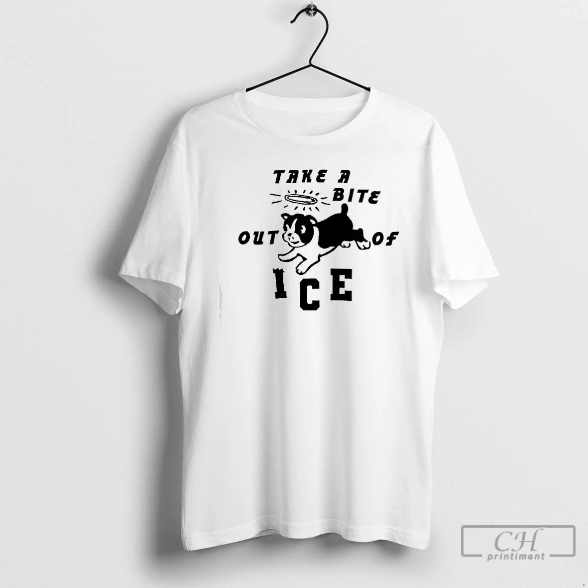 Premium Dog Take A Bite Out Of Ice T-Shirts, Hoodie, Sweatshirt | ZylaModa.com