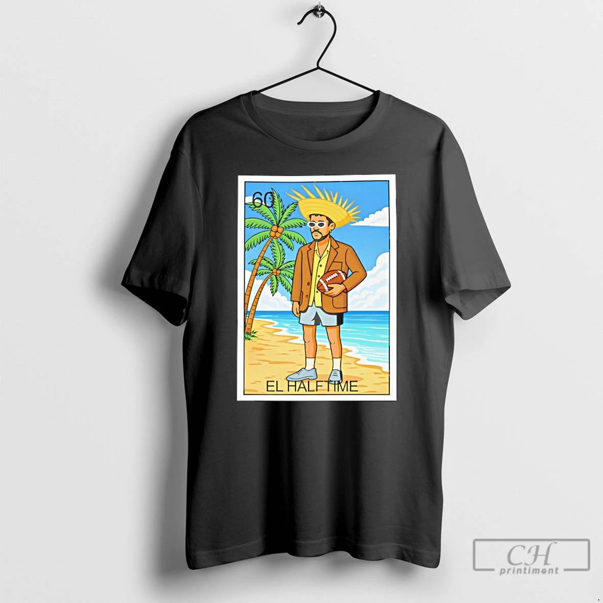 Premium El Halftime Bad Bunny Loteria Graphic T-Shirts, Hoodie, Sweatshirt | ZylaModa.com
