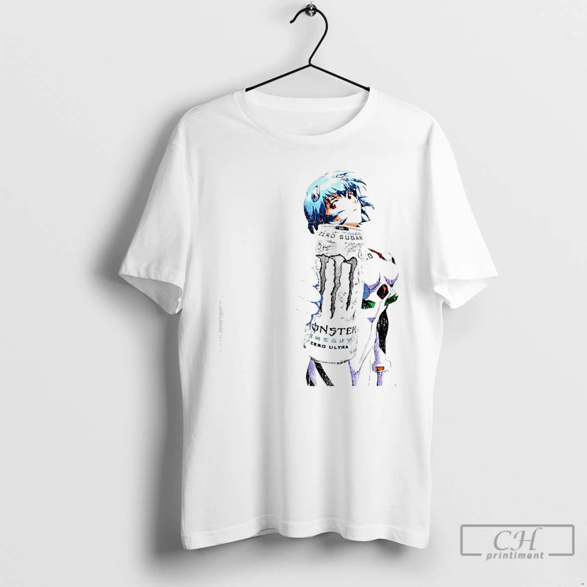 Premium Evangelion Rei Ayanami Monster Parody Washed T-Shirts, Hoodie, Sweatshirt | ZylaModa.com