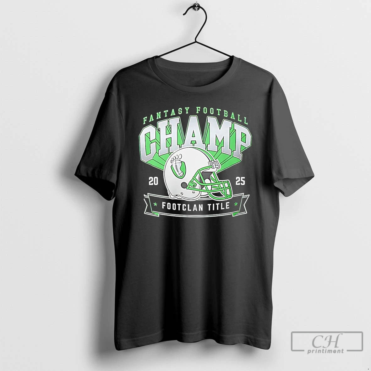 Premium Fantasy Football Footclan Title Champion 2025 Helmet T-Shirts, Hoodie, Sweatshirt | ZylaModa.com