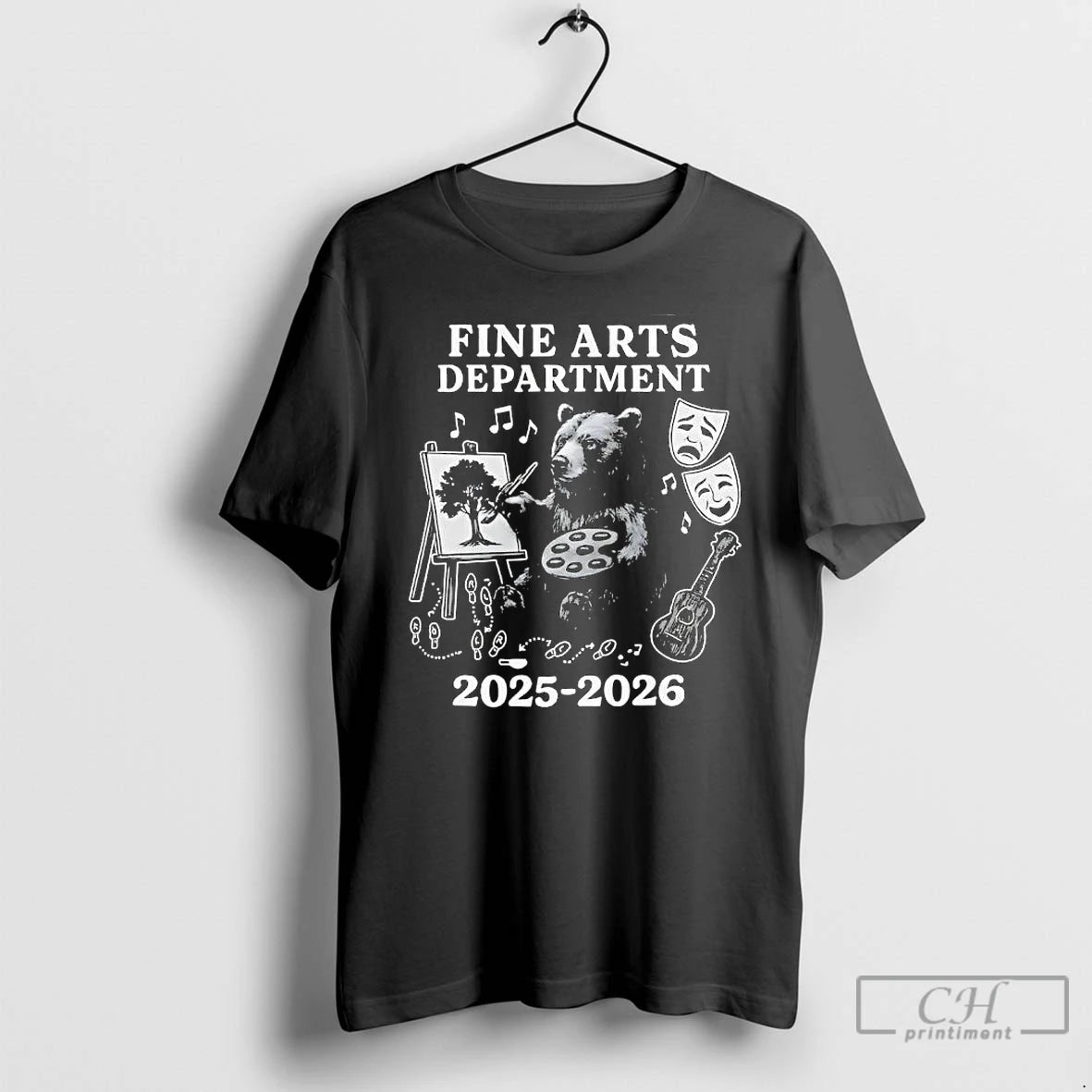 Premium Fine Arts Department Bear Painting A Tree 2025 2026 T-Shirts, Hoodie, Sweatshirt | ZylaModa.com