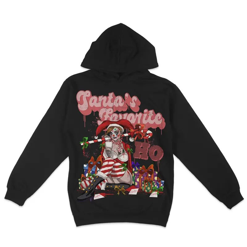Premium Fleece Hoodie - Santa's Favorite Ho Ho Ho Super Soft Hoodie, Hoodie Pull Over, Vintage Design, Christmas...
