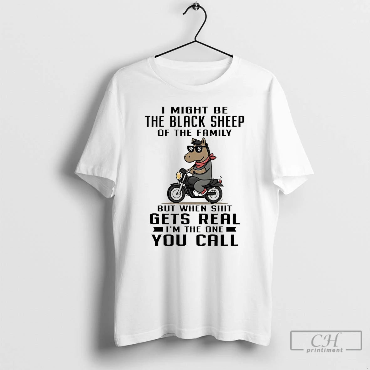 Premium Funny Horse I Might Be The Black Sheep Of The Family But When Shit T-Shirts, Hoodie, Sweatshirt | ZylaModa.com