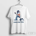 Premium Funny Winter Cute Snowman Abolish Ice T-Shirts, Hoodie, Sweatshirt | ZylaModa.com