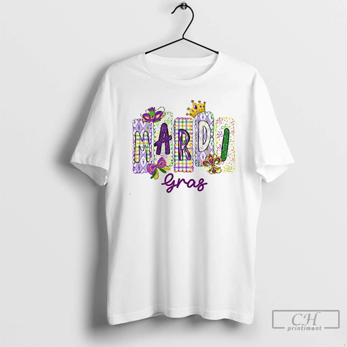 Premium Glitter Mardi Gras Doodles Coquette T-Shirts, Hoodie, Sweatshirt | ZylaModa.com