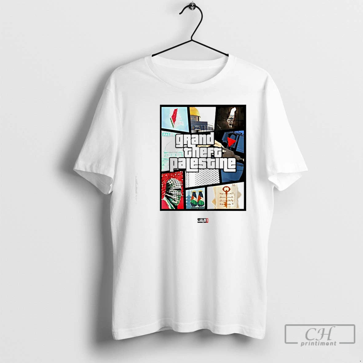 Premium Grand Theft Palestine Fuuny T-Shirts, Hoodie, Sweatshirt | ZylaModa.com