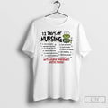 Premium Grinch Christmas 12 Days Of Nursing And A Nurse Who Really Needs To Pee T-Shirts, Hoodie, Sweatshirt | ZylaModa.com