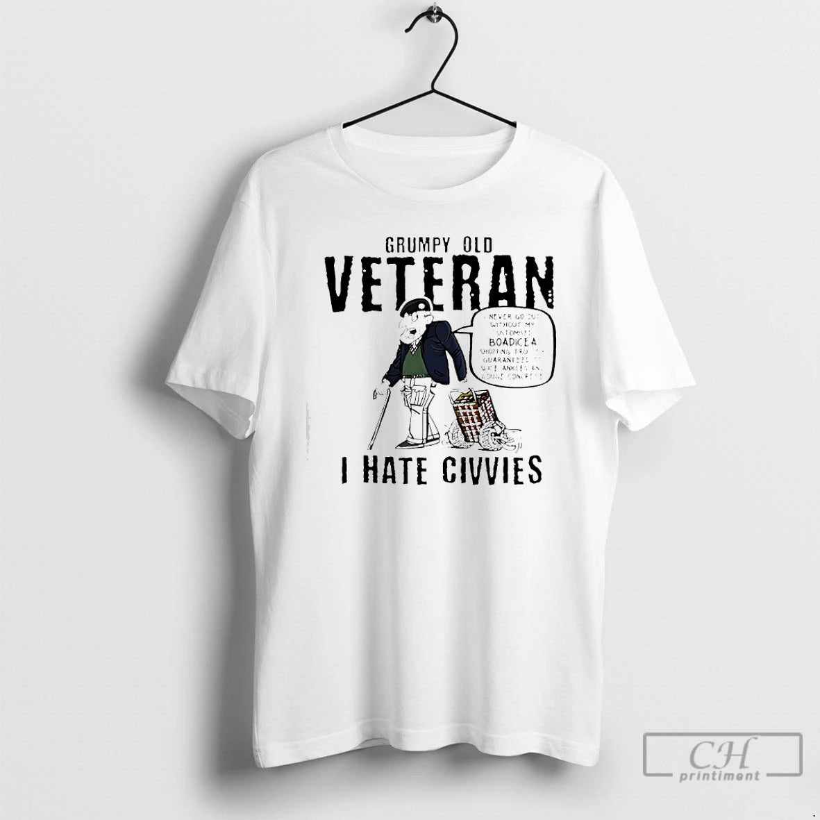 Premium Grumpy Old Veteran I Hate Civvie T-Shirts, Hoodie, Sweatshirt | ZylaModa.com