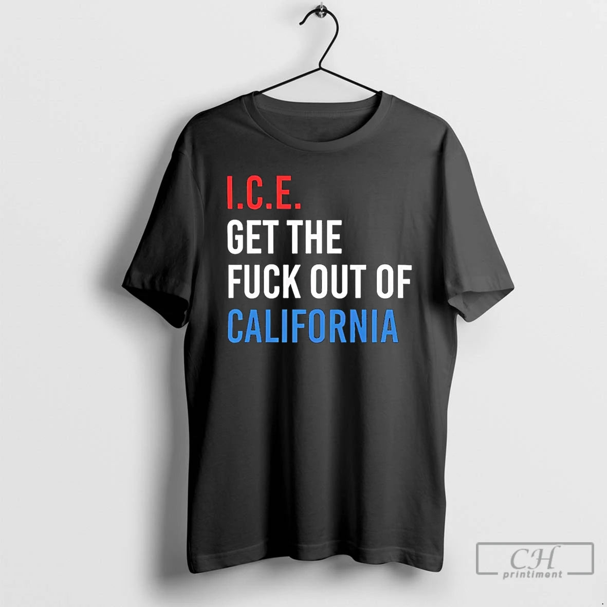 Premium Ice Get The Fuck Out California T-Shirts, Hoodie, Sweatshirt | ZylaModa.com