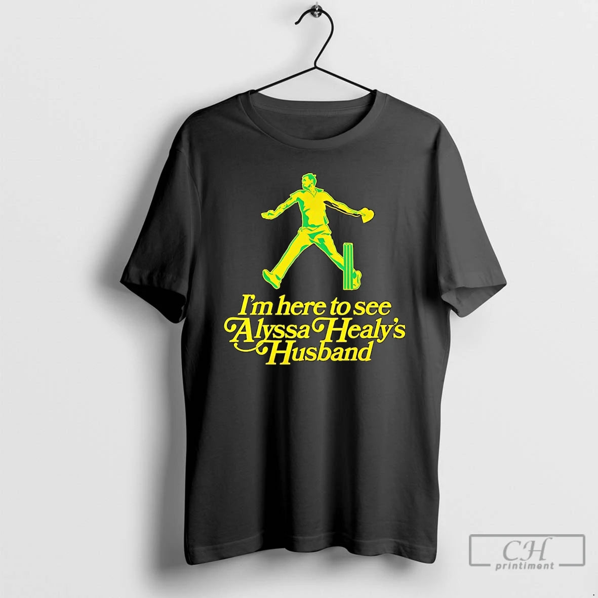 Premium Im Here To See Alyssa Healys Husband T-Shirts, Hoodie, Sweatshirt | ZylaModa.com