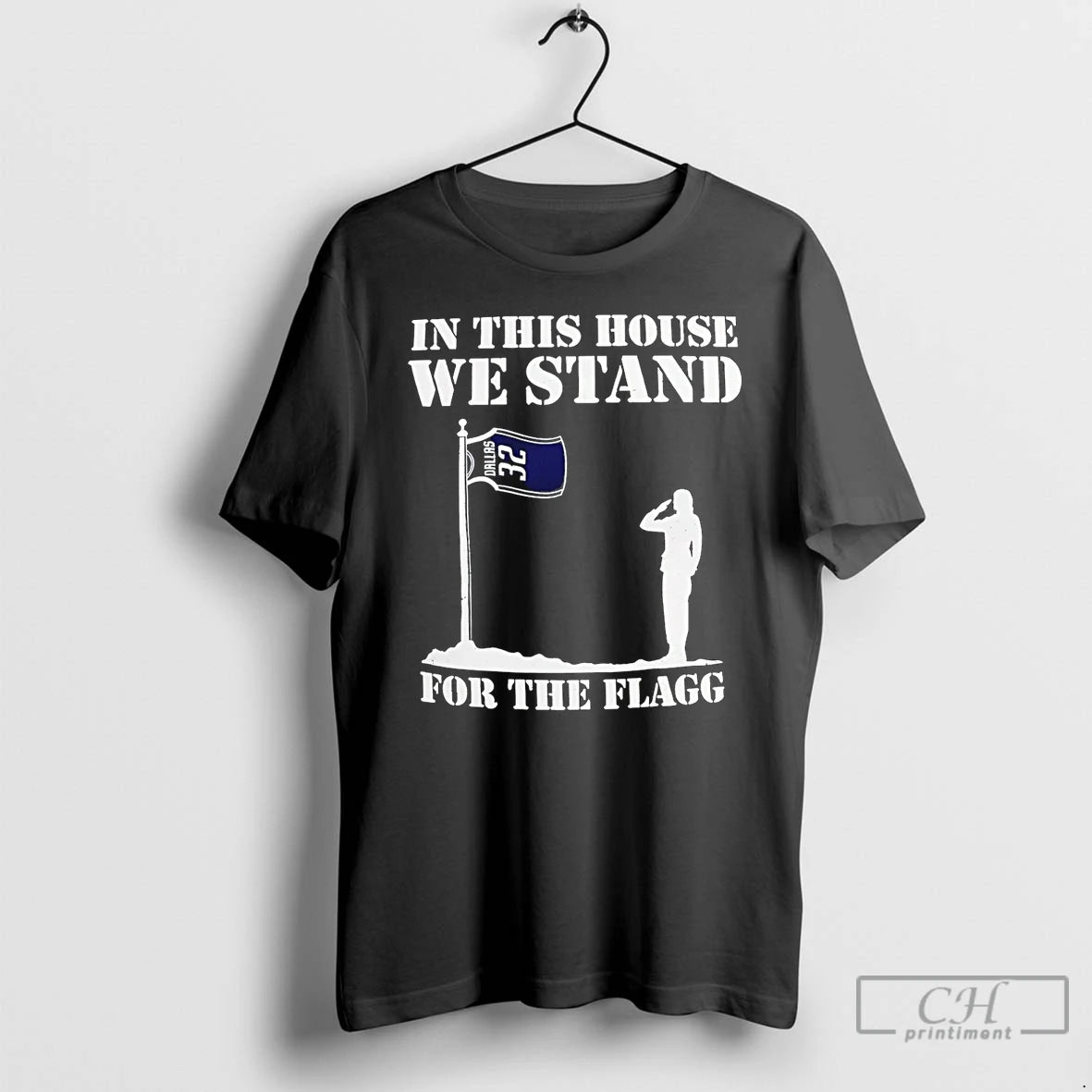 Premium In This House We Stand For The Flagg Dallas Cowboys T-Shirts, Hoodie, Sweatshirt | ZylaModa.com