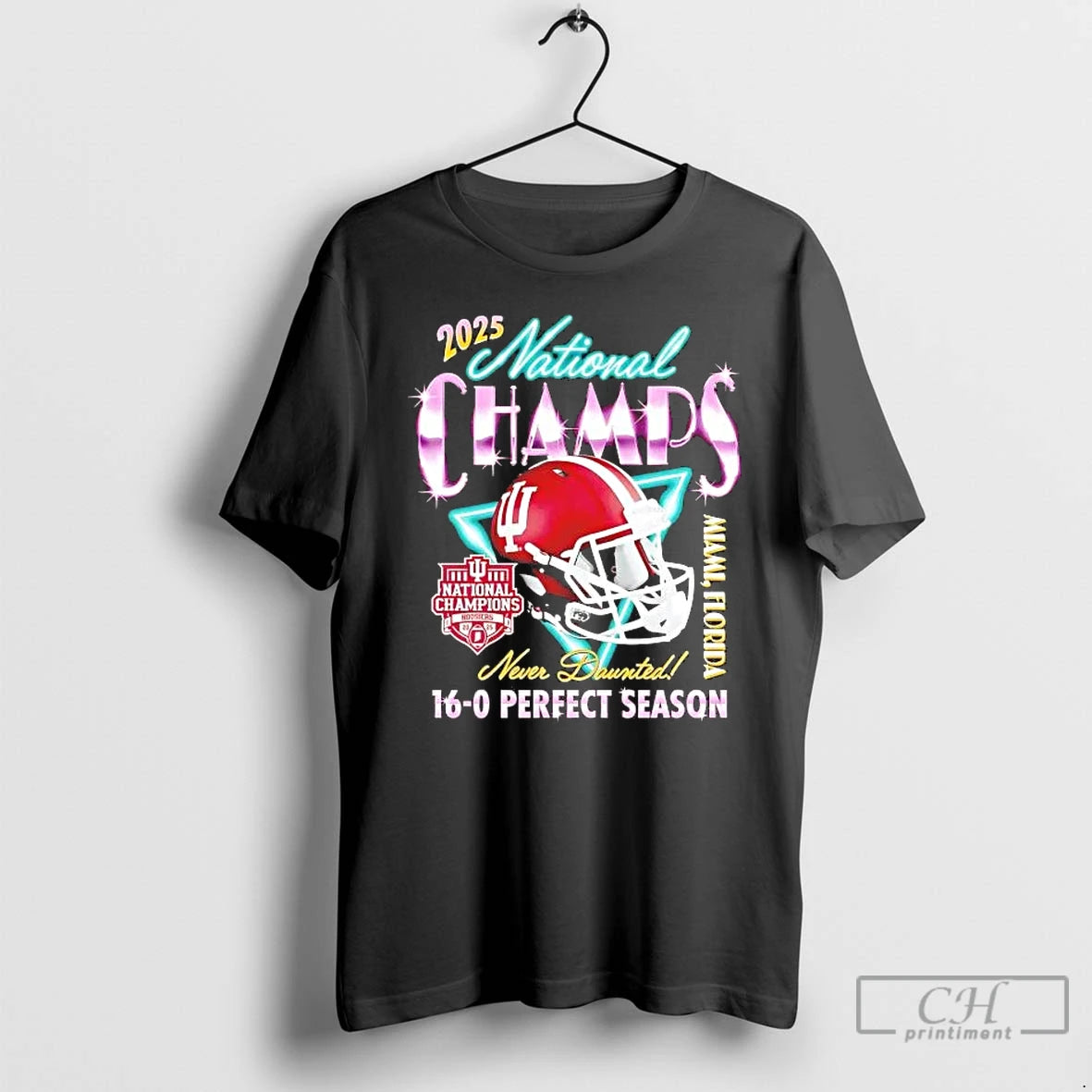 Premium Indiana Football 2025 National Champs Helmet 16 0 Perfect Season T-Shirts, Hoodie, Sweatshirt | ZylaModa.com