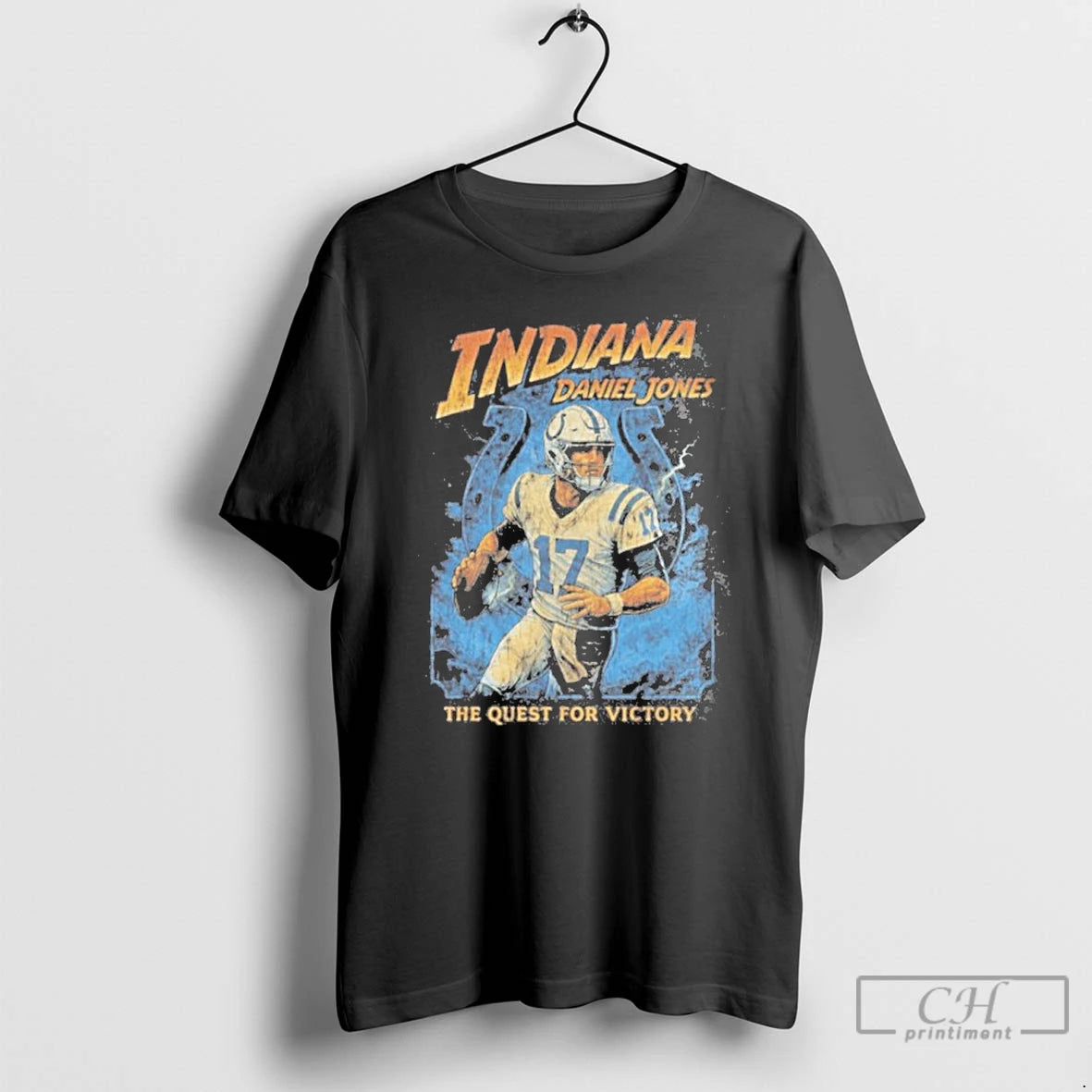 Premium Indianapolis Daniel Jones The Quest For Victory T-Shirts, Hoodie, Sweatshirt | ZylaModa.com