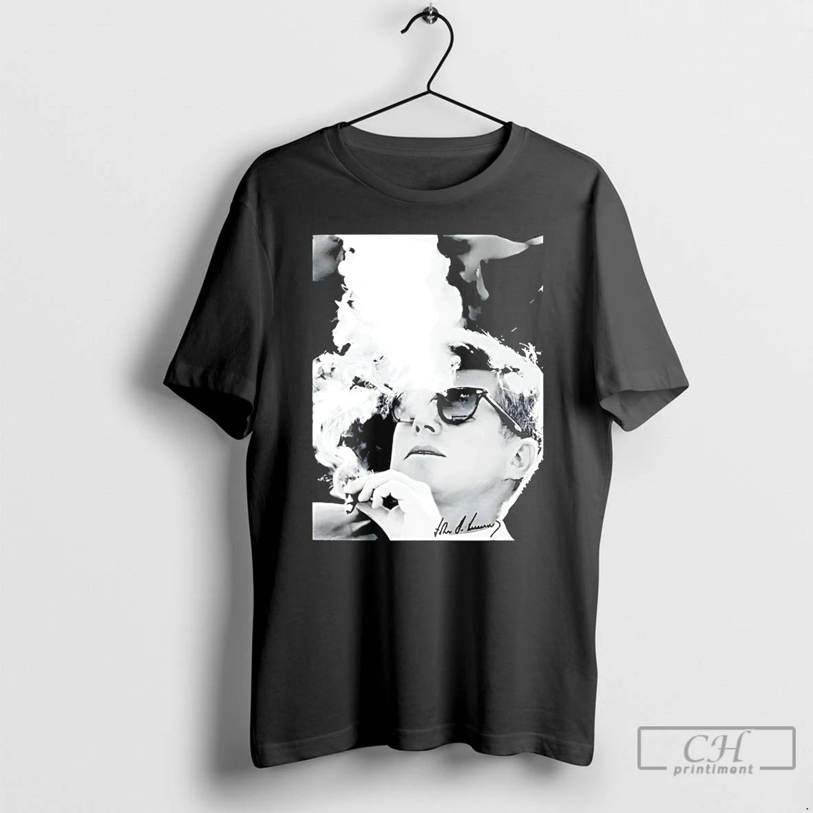 Premium Jfk Smoke Graphic Signature T-Shirts, Hoodie, Sweatshirt | ZylaModa.com