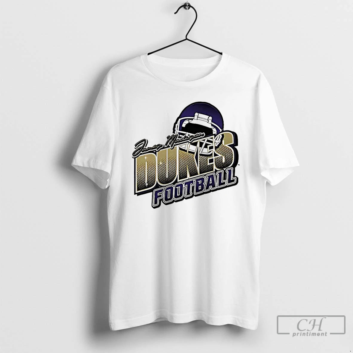 Premium James Madison University Dukes Football Logo Helmet T-Shirts, Hoodie, Sweatshirt | ZylaModa.com