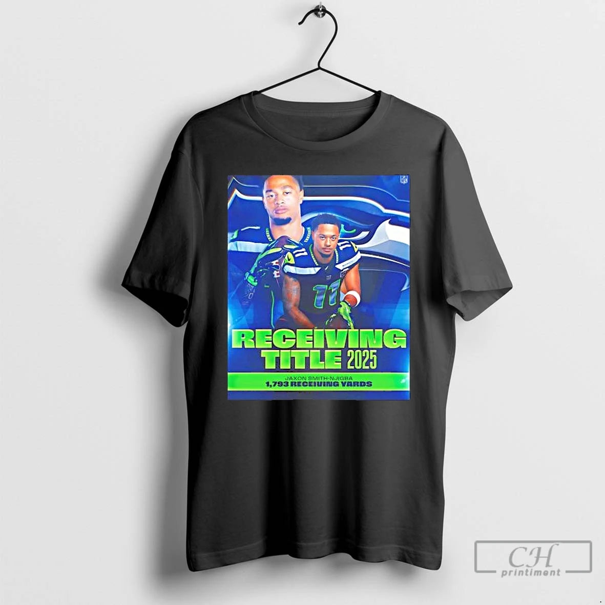 Premium Jaxon Smith Njigba 1793 Receiving Yards 2025 T-Shirts, Hoodie, Sweatshirt | ZylaModa.com