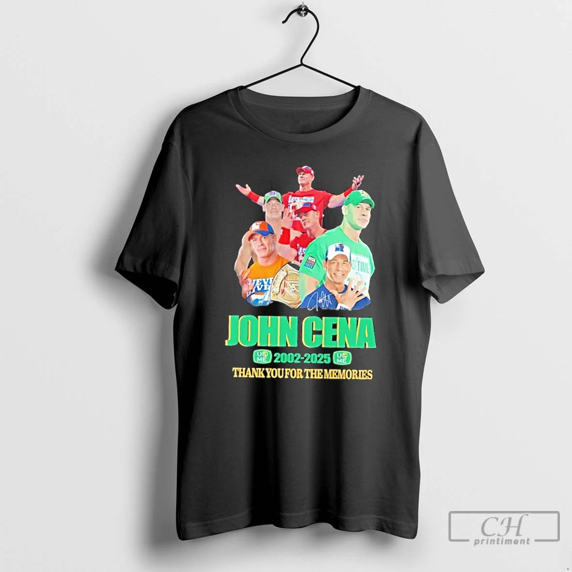 Premium John Cena 2002 2025 Thank You For The Memories Signature T-Shirts, Hoodie, Sweatshirt | ZylaModa.com