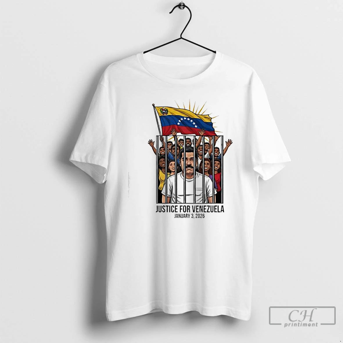 Premium Justice For Venezuela January 3rd 2026 Graphic T-Shirts, Hoodie, Sweatshirt | ZylaModa.com