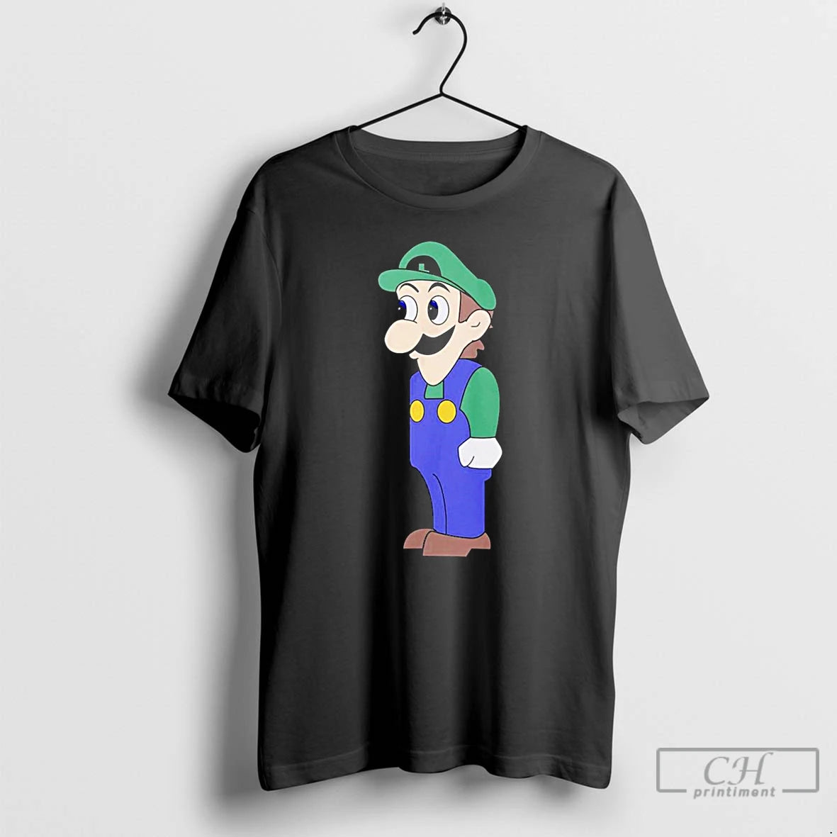 Premium Look At Front Of For Boobs Luigi T-Shirts, Hoodie, Sweatshirt | ZylaModa.com