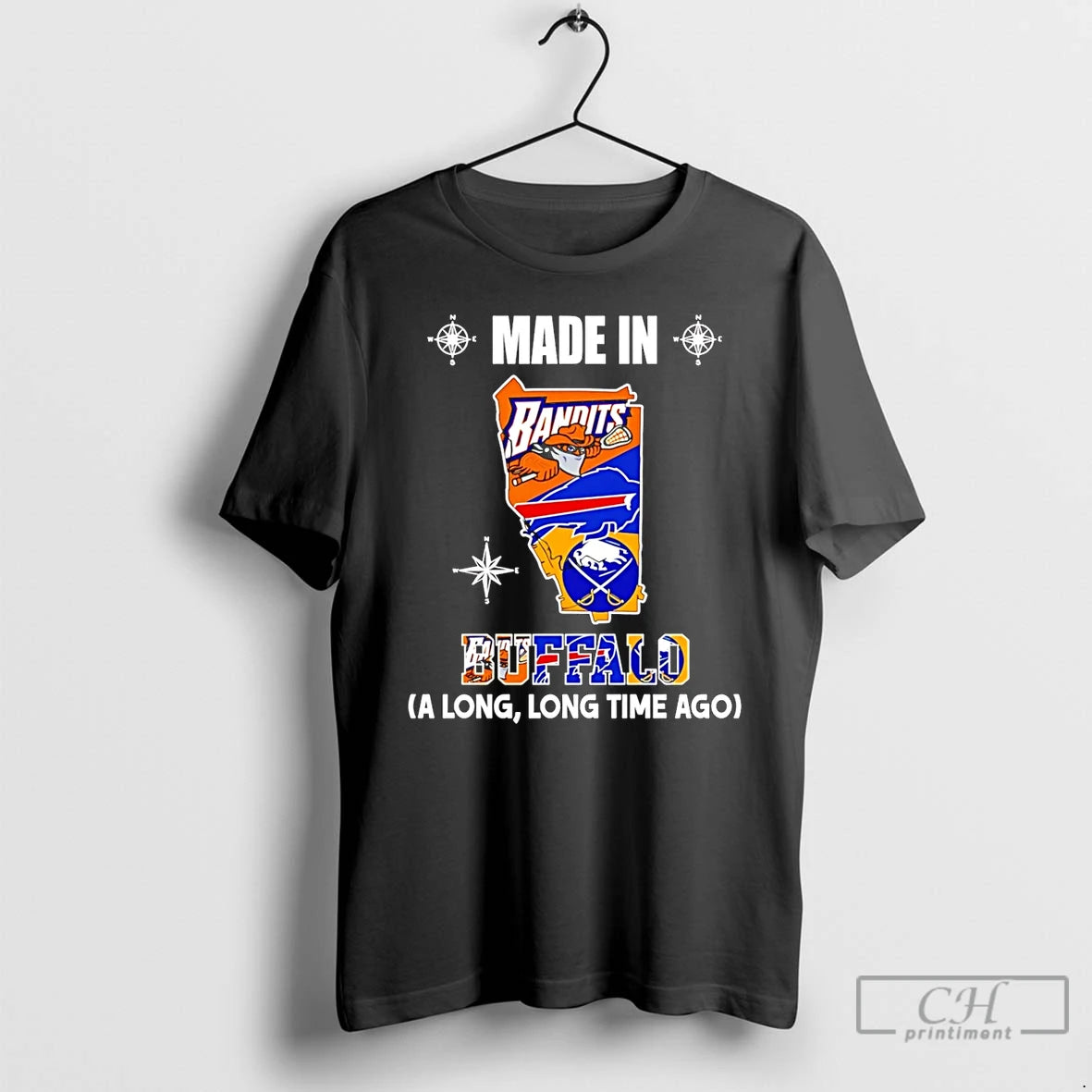 Premium Made In Buffalo A Long Long Time Ago State T-Shirts, Hoodie, Sweatshirt | ZylaModa.com