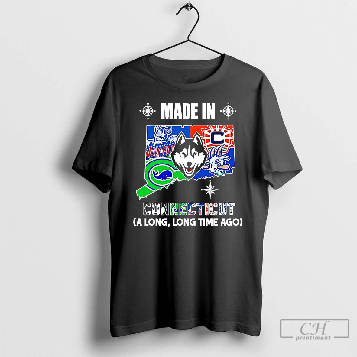 Premium Made In Connecticut A Long Long Time Ago State T-Shirts, Hoodie, Sweatshirt | ZylaModa.com
