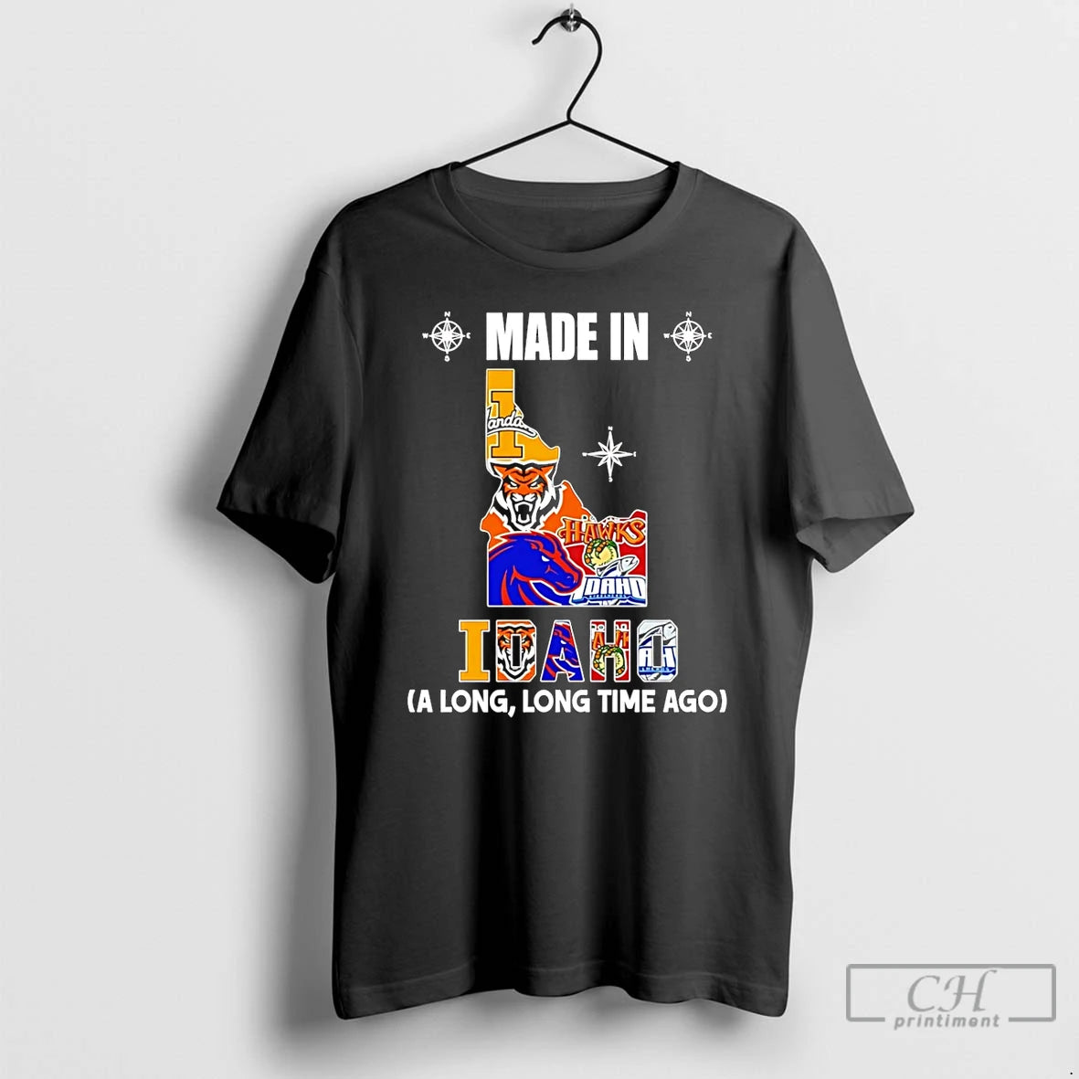 Premium Made In Idaho A Long Long Time Ago State T-Shirts, Hoodie, Sweatshirt | ZylaModa.com